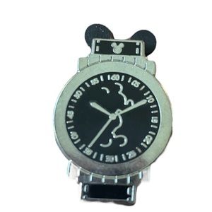 Disney Trading Pin Mickey Mouse Shadow Stop Watch Clock